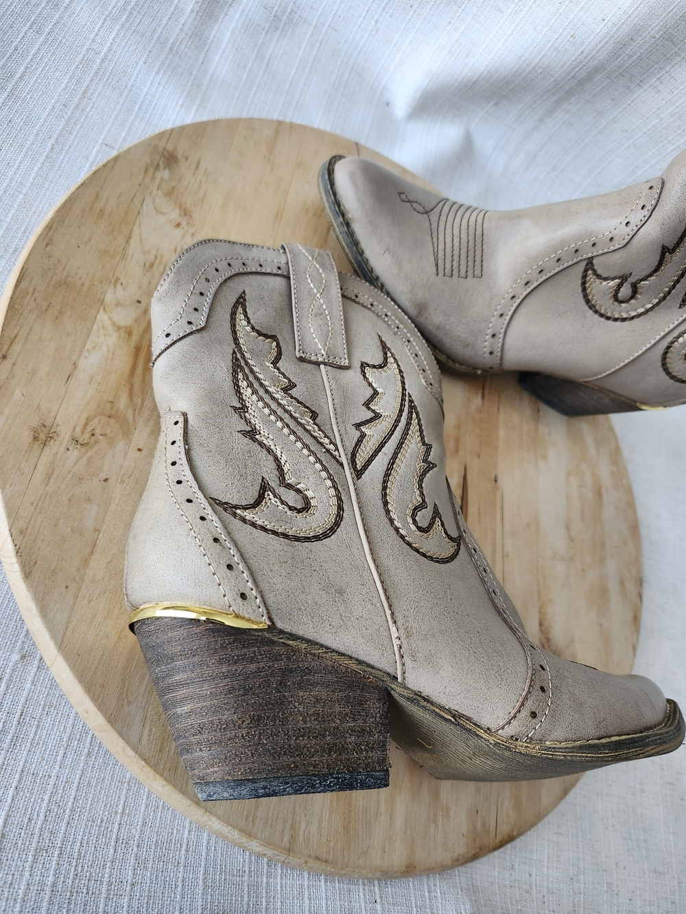 Western Ankle Booties - Picture 3 of 6